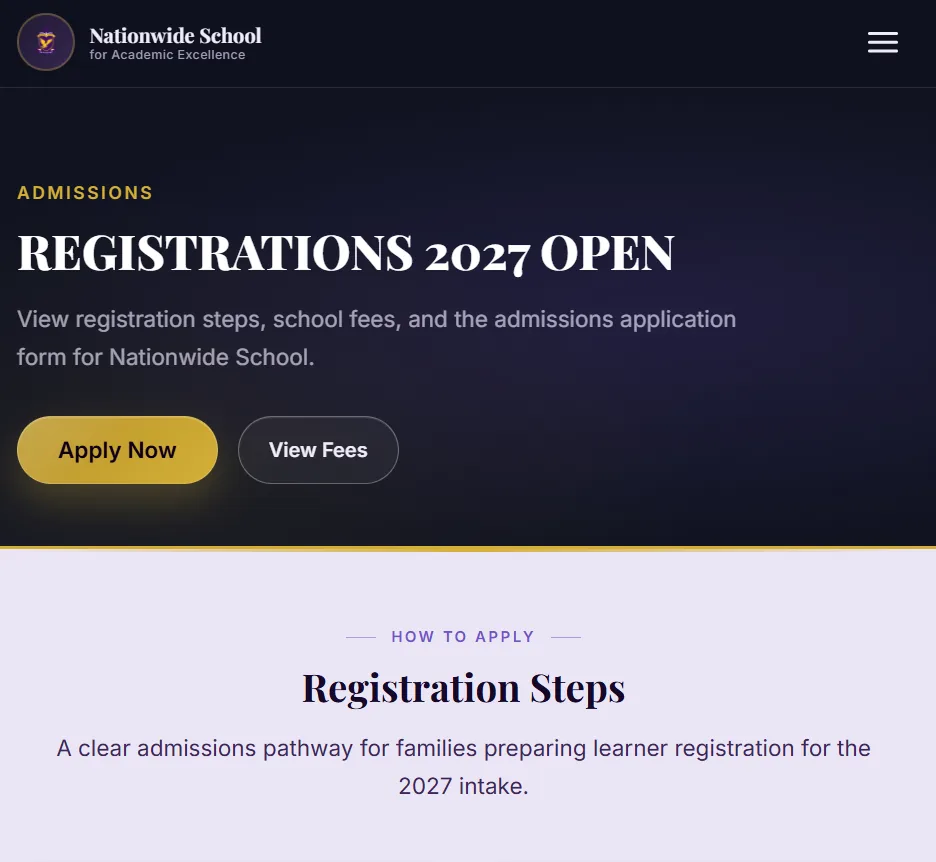 Admissions Journey